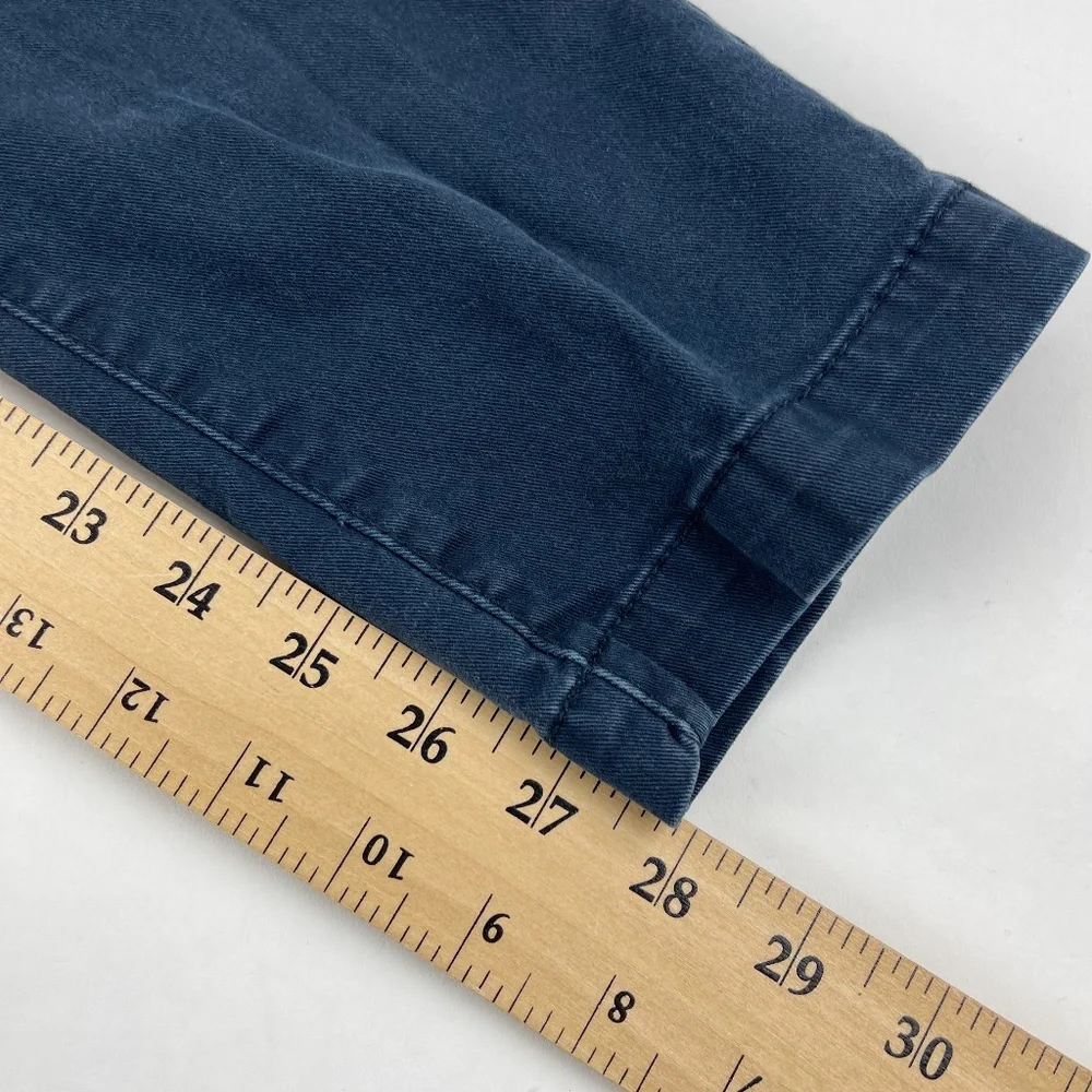 Aero Chino Pants Womens 28/30 Skinny Blue Flat Front - Picture 7 of 10